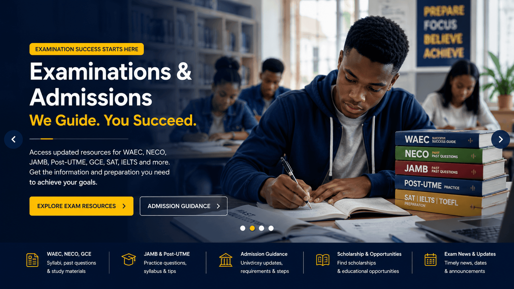 Examinations and Admissions